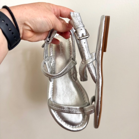 Madewell Silver Sandals - Picture 5 of 8